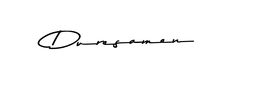 Make a beautiful signature design for name Duresamen. With this signature (Asem Kandis PERSONAL USE) style, you can create a handwritten signature for free. Duresamen signature style 9 images and pictures png