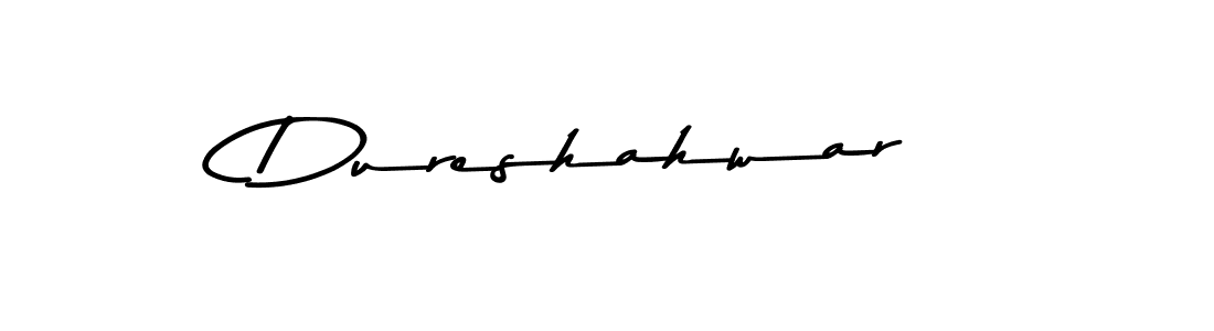 The best way (Asem Kandis PERSONAL USE) to make a short signature is to pick only two or three words in your name. The name Dureshahwar include a total of six letters. For converting this name. Dureshahwar signature style 9 images and pictures png