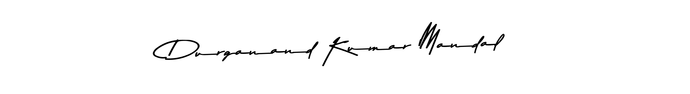 Make a beautiful signature design for name Durganand Kumar Mandal. With this signature (Asem Kandis PERSONAL USE) style, you can create a handwritten signature for free. Durganand Kumar Mandal signature style 9 images and pictures png