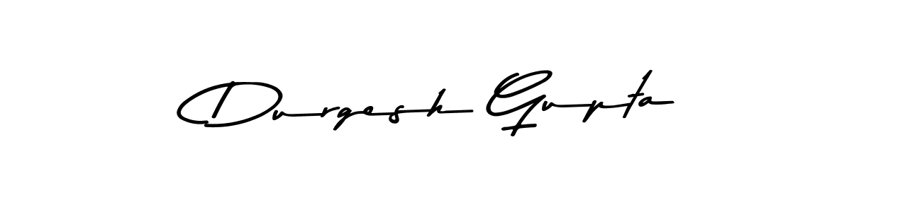 How to make Durgesh Gupta name signature. Use Asem Kandis PERSONAL USE style for creating short signs online. This is the latest handwritten sign. Durgesh Gupta signature style 9 images and pictures png