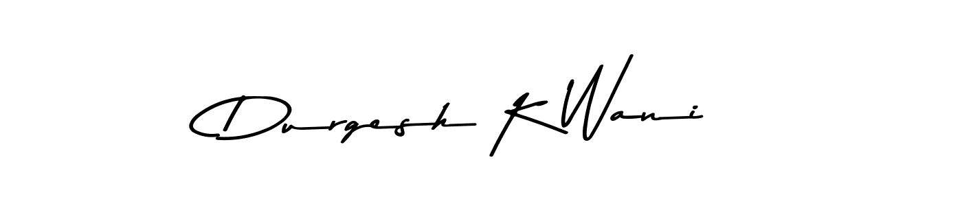 Use a signature maker to create a handwritten signature online. With this signature software, you can design (Asem Kandis PERSONAL USE) your own signature for name Durgesh K Wani. Durgesh K Wani signature style 9 images and pictures png