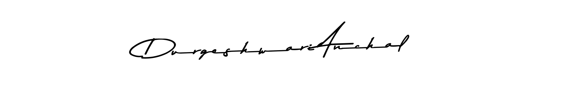 The best way (Asem Kandis PERSONAL USE) to make a short signature is to pick only two or three words in your name. The name Durgeshwari Anchal include a total of six letters. For converting this name. Durgeshwari Anchal signature style 9 images and pictures png