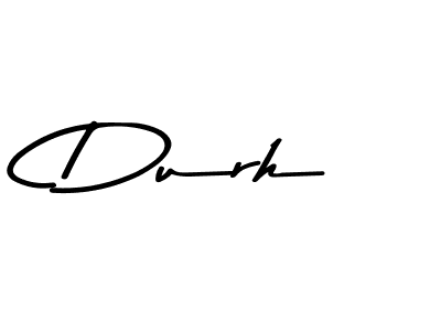 How to make Durh name signature. Use Asem Kandis PERSONAL USE style for creating short signs online. This is the latest handwritten sign. Durh signature style 9 images and pictures png