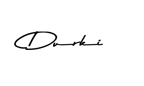 Make a beautiful signature design for name Durki. With this signature (Asem Kandis PERSONAL USE) style, you can create a handwritten signature for free. Durki signature style 9 images and pictures png