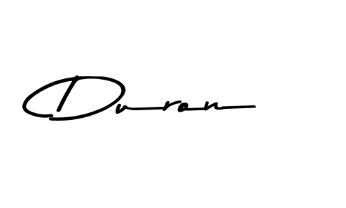 How to make Duron name signature. Use Asem Kandis PERSONAL USE style for creating short signs online. This is the latest handwritten sign. Duron signature style 9 images and pictures png