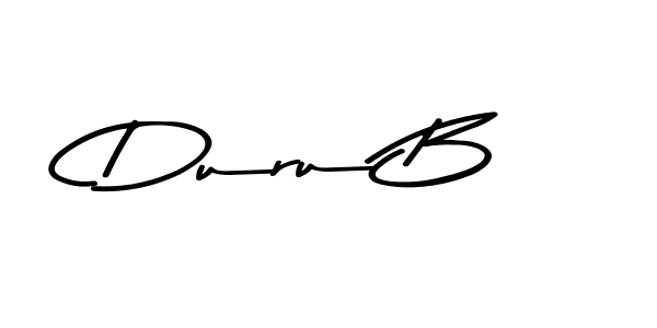 How to make Duru B signature? Asem Kandis PERSONAL USE is a professional autograph style. Create handwritten signature for Duru B name. Duru B signature style 9 images and pictures png
