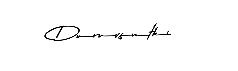 The best way (Asem Kandis PERSONAL USE) to make a short signature is to pick only two or three words in your name. The name Duruvsnthi include a total of six letters. For converting this name. Duruvsnthi signature style 9 images and pictures png