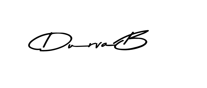 How to make Durva B signature? Asem Kandis PERSONAL USE is a professional autograph style. Create handwritten signature for Durva B name. Durva B signature style 9 images and pictures png