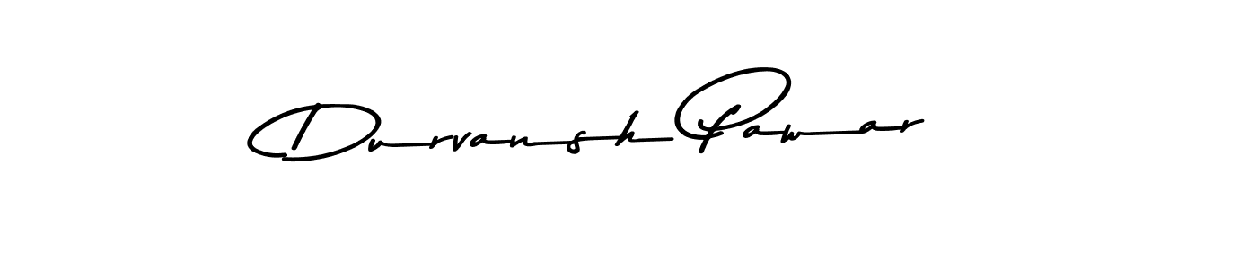 Make a beautiful signature design for name Durvansh Pawar. With this signature (Asem Kandis PERSONAL USE) style, you can create a handwritten signature for free. Durvansh Pawar signature style 9 images and pictures png
