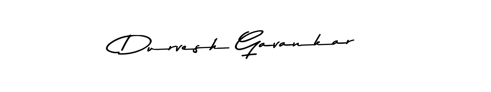 Create a beautiful signature design for name Durvesh Gavankar. With this signature (Asem Kandis PERSONAL USE) fonts, you can make a handwritten signature for free. Durvesh Gavankar signature style 9 images and pictures png