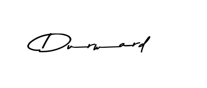 Create a beautiful signature design for name Durward. With this signature (Asem Kandis PERSONAL USE) fonts, you can make a handwritten signature for free. Durward signature style 9 images and pictures png