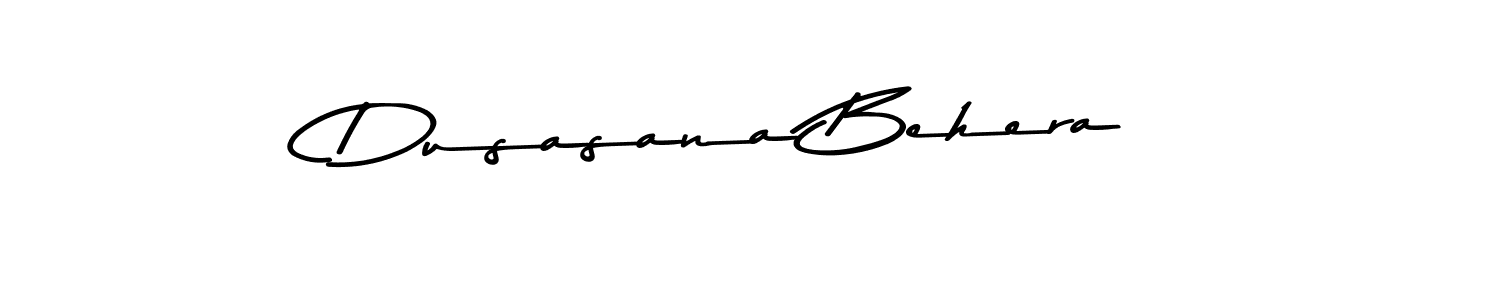 How to make Dusasana Behera name signature. Use Asem Kandis PERSONAL USE style for creating short signs online. This is the latest handwritten sign. Dusasana Behera signature style 9 images and pictures png