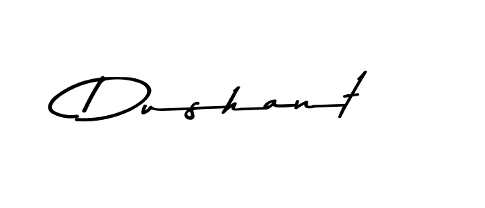 Dushant stylish signature style. Best Handwritten Sign (Asem Kandis PERSONAL USE) for my name. Handwritten Signature Collection Ideas for my name Dushant. Dushant signature style 9 images and pictures png