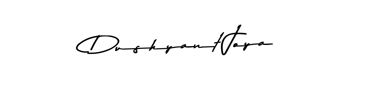 Make a beautiful signature design for name Dushyant Joya. With this signature (Asem Kandis PERSONAL USE) style, you can create a handwritten signature for free. Dushyant Joya signature style 9 images and pictures png