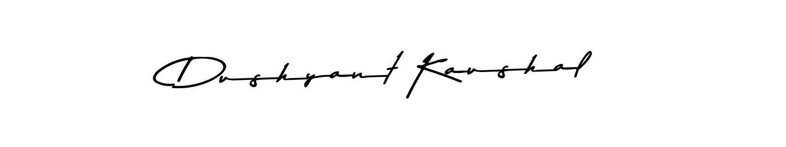 This is the best signature style for the Dushyant Kaushal name. Also you like these signature font (Asem Kandis PERSONAL USE). Mix name signature. Dushyant Kaushal signature style 9 images and pictures png