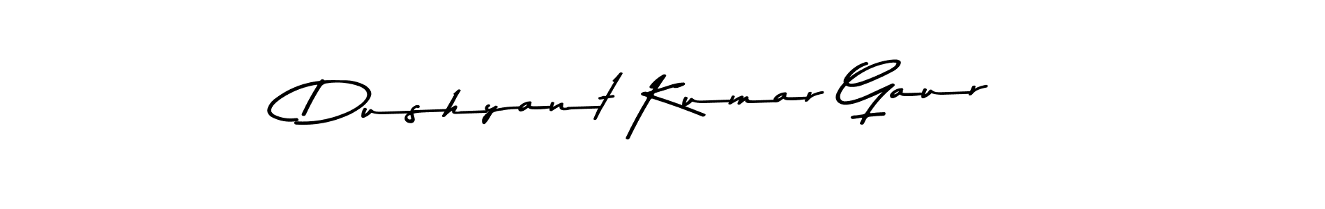 Use a signature maker to create a handwritten signature online. With this signature software, you can design (Asem Kandis PERSONAL USE) your own signature for name Dushyant Kumar Gaur. Dushyant Kumar Gaur signature style 9 images and pictures png