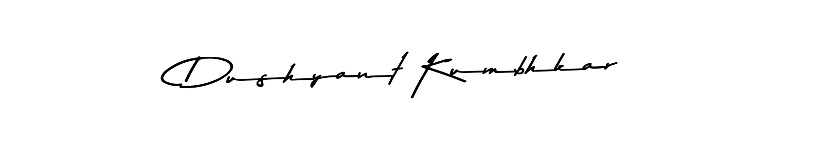 Create a beautiful signature design for name Dushyant Kumbhkar. With this signature (Asem Kandis PERSONAL USE) fonts, you can make a handwritten signature for free. Dushyant Kumbhkar signature style 9 images and pictures png