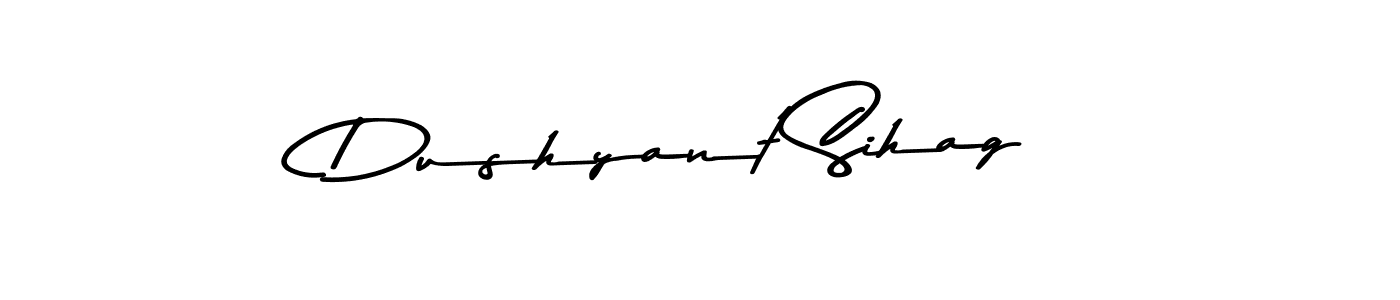 Also You can easily find your signature by using the search form. We will create Dushyant Sihag name handwritten signature images for you free of cost using Asem Kandis PERSONAL USE sign style. Dushyant Sihag signature style 9 images and pictures png