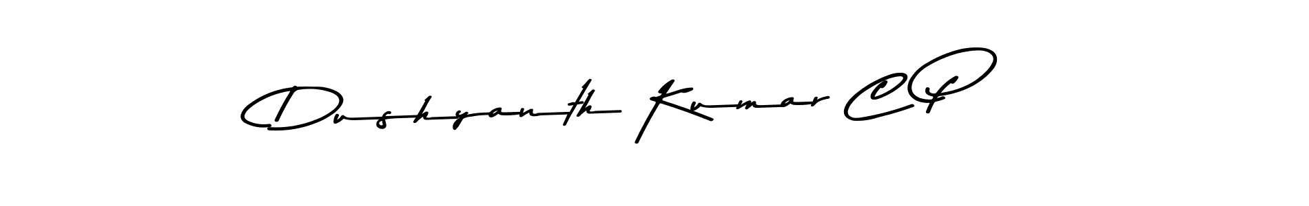 Create a beautiful signature design for name Dushyanth Kumar C P. With this signature (Asem Kandis PERSONAL USE) fonts, you can make a handwritten signature for free. Dushyanth Kumar C P signature style 9 images and pictures png