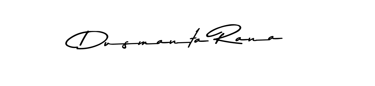 Create a beautiful signature design for name Dusmanta Rana. With this signature (Asem Kandis PERSONAL USE) fonts, you can make a handwritten signature for free. Dusmanta Rana signature style 9 images and pictures png