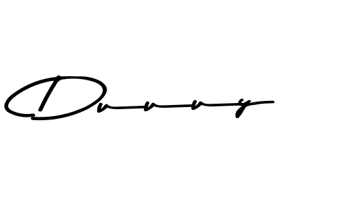 Create a beautiful signature design for name Duuuy. With this signature (Asem Kandis PERSONAL USE) fonts, you can make a handwritten signature for free. Duuuy signature style 9 images and pictures png