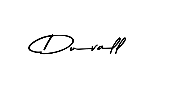 Create a beautiful signature design for name Duvall. With this signature (Asem Kandis PERSONAL USE) fonts, you can make a handwritten signature for free. Duvall signature style 9 images and pictures png