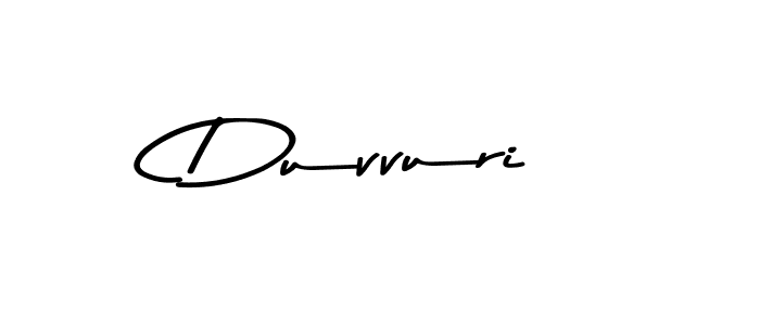 Make a beautiful signature design for name Duvvuri. With this signature (Asem Kandis PERSONAL USE) style, you can create a handwritten signature for free. Duvvuri signature style 9 images and pictures png