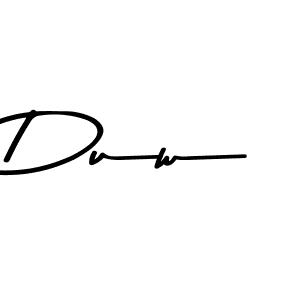 Asem Kandis PERSONAL USE is a professional signature style that is perfect for those who want to add a touch of class to their signature. It is also a great choice for those who want to make their signature more unique. Get Duw name to fancy signature for free. Duw signature style 9 images and pictures png
