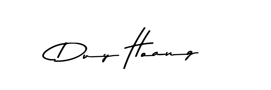 How to make Duy Hoang name signature. Use Asem Kandis PERSONAL USE style for creating short signs online. This is the latest handwritten sign. Duy Hoang signature style 9 images and pictures png