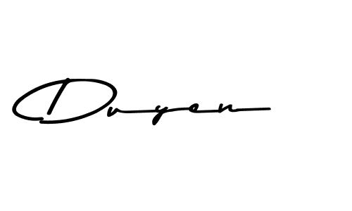 How to make Duyen signature? Asem Kandis PERSONAL USE is a professional autograph style. Create handwritten signature for Duyen name. Duyen signature style 9 images and pictures png