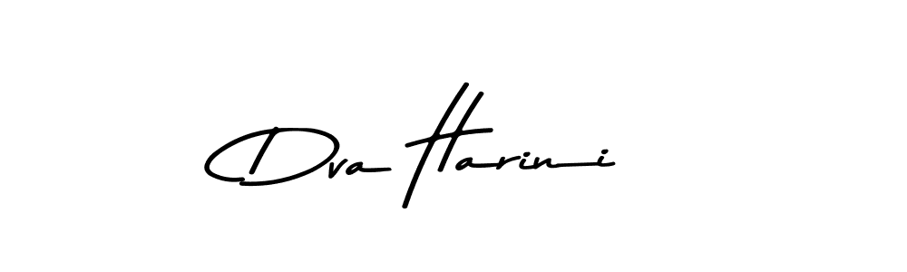 How to make Dva Harini name signature. Use Asem Kandis PERSONAL USE style for creating short signs online. This is the latest handwritten sign. Dva Harini signature style 9 images and pictures png