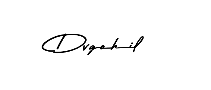 Make a beautiful signature design for name Dvgohil. With this signature (Asem Kandis PERSONAL USE) style, you can create a handwritten signature for free. Dvgohil signature style 9 images and pictures png