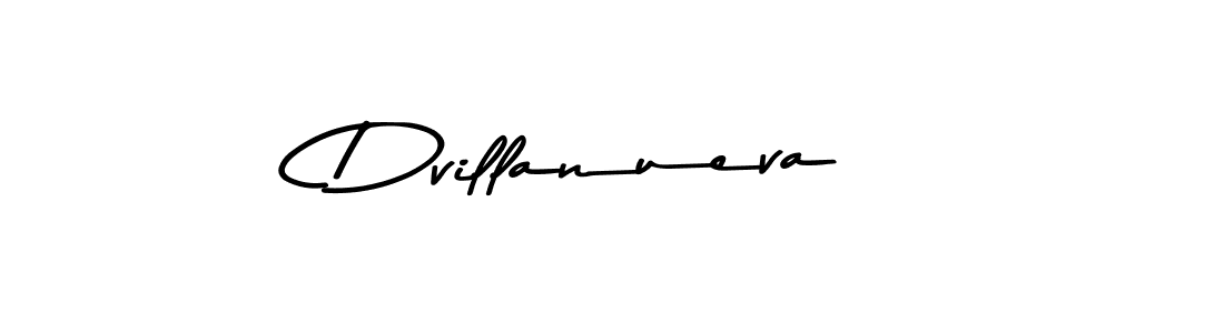 How to make Dvillanueva name signature. Use Asem Kandis PERSONAL USE style for creating short signs online. This is the latest handwritten sign. Dvillanueva signature style 9 images and pictures png