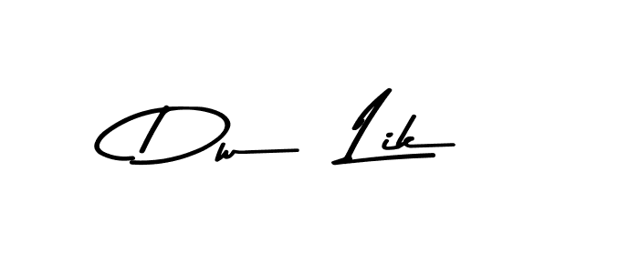How to make Dw  Lik signature? Asem Kandis PERSONAL USE is a professional autograph style. Create handwritten signature for Dw  Lik name. Dw  Lik signature style 9 images and pictures png