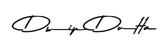 A modern signature idea for name Dwip Dutta using Asem Kandis PERSONAL USE font. Clean strokes and elegant curves make it stand out instantly. Dwip Dutta signature style 9 images and pictures png