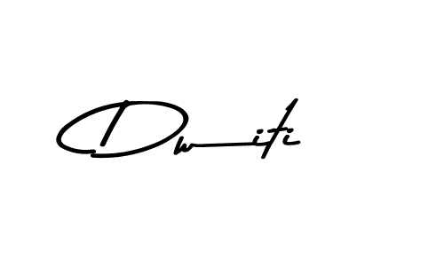 Design your own signature with our free online signature maker. With this signature software, you can create a handwritten (Asem Kandis PERSONAL USE) signature for name Dwiti. Dwiti signature style 9 images and pictures png