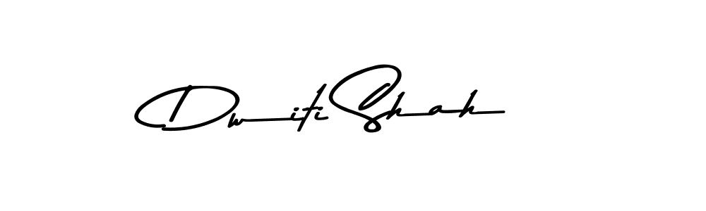 Create a beautiful signature design for name Dwiti Shah. With this signature (Asem Kandis PERSONAL USE) fonts, you can make a handwritten signature for free. Dwiti Shah signature style 9 images and pictures png