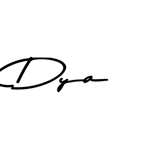 Dya stylish signature style. Best Handwritten Sign (Asem Kandis PERSONAL USE) for my name. Handwritten Signature Collection Ideas for my name Dya. Dya signature style 9 images and pictures png