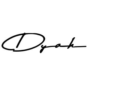 How to make Dyah name signature. Use Asem Kandis PERSONAL USE style for creating short signs online. This is the latest handwritten sign. Dyah signature style 9 images and pictures png