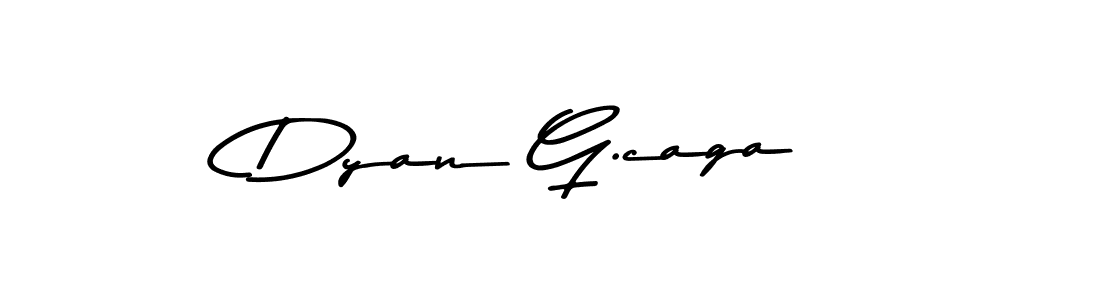 Also You can easily find your signature by using the search form. We will create Dyan G.caga name handwritten signature images for you free of cost using Asem Kandis PERSONAL USE sign style. Dyan G.caga signature style 9 images and pictures png