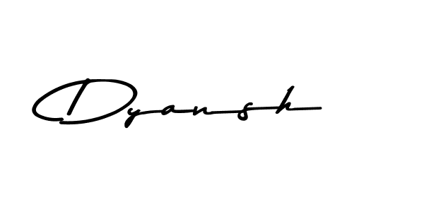 How to make Dyansh signature? Asem Kandis PERSONAL USE is a professional autograph style. Create handwritten signature for Dyansh name. Dyansh signature style 9 images and pictures png