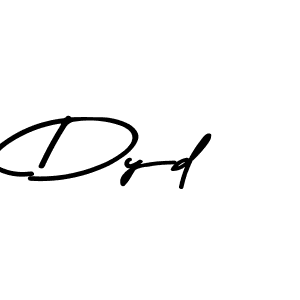 Design your own signature with our free online signature maker. With this signature software, you can create a handwritten (Asem Kandis PERSONAL USE) signature for name Dyd. Dyd signature style 9 images and pictures png