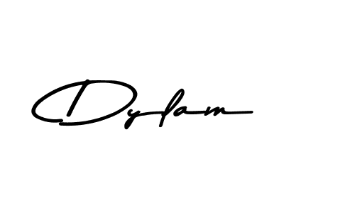 How to make Dylam name signature. Use Asem Kandis PERSONAL USE style for creating short signs online. This is the latest handwritten sign. Dylam signature style 9 images and pictures png