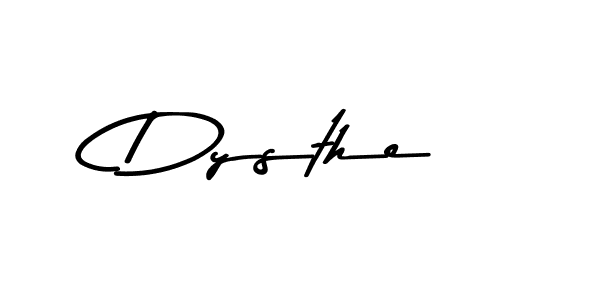 Create a beautiful signature design for name Dysthe. With this signature (Asem Kandis PERSONAL USE) fonts, you can make a handwritten signature for free. Dysthe signature style 9 images and pictures png