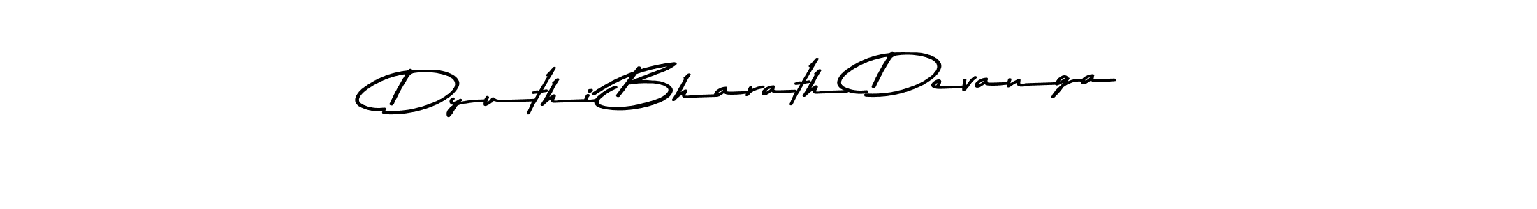 Asem Kandis PERSONAL USE is a professional signature style that is perfect for those who want to add a touch of class to their signature. It is also a great choice for those who want to make their signature more unique. Get Dyuthi Bharath Devanga name to fancy signature for free. Dyuthi Bharath Devanga signature style 9 images and pictures png