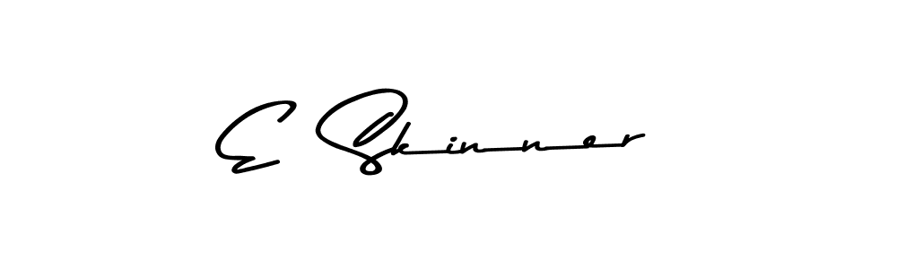 Use a signature maker to create a handwritten signature online. With this signature software, you can design (Asem Kandis PERSONAL USE) your own signature for name E  Skinner. E  Skinner signature style 9 images and pictures png