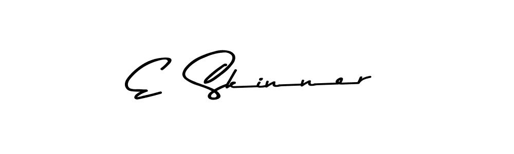 Use a signature maker to create a handwritten signature online. With this signature software, you can design (Asem Kandis PERSONAL USE) your own signature for name E  Skinner. E  Skinner signature style 9 images and pictures png