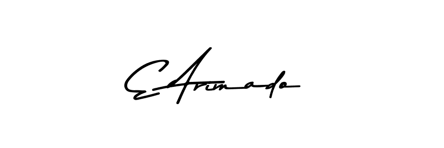 Similarly Asem Kandis PERSONAL USE is the best handwritten signature design. Signature creator online .You can use it as an online autograph creator for name E Arimado. E Arimado signature style 9 images and pictures png