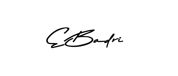 Also You can easily find your signature by using the search form. We will create E Badri name handwritten signature images for you free of cost using Asem Kandis PERSONAL USE sign style. E Badri signature style 9 images and pictures png
