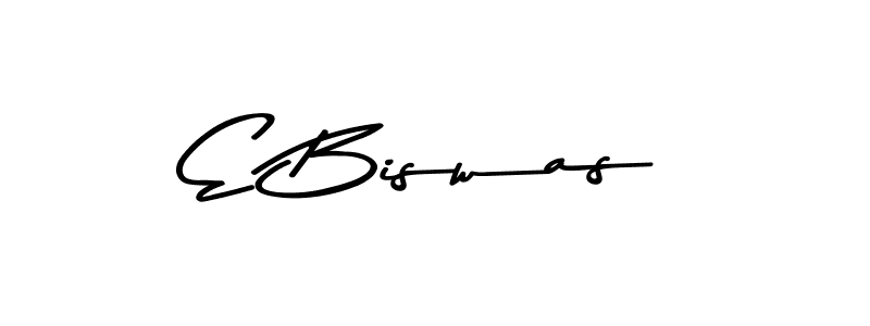 Use a signature maker to create a handwritten signature online. With this signature software, you can design (Asem Kandis PERSONAL USE) your own signature for name E Biswas. E Biswas signature style 9 images and pictures png